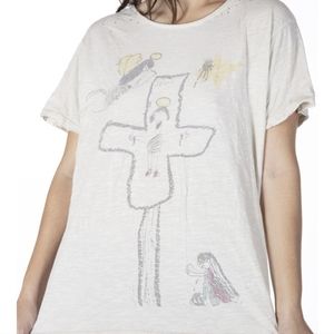 Women's Cream Graphic Tee